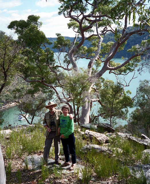 1995: Nicola and David in Australia (Kuringai Chase)