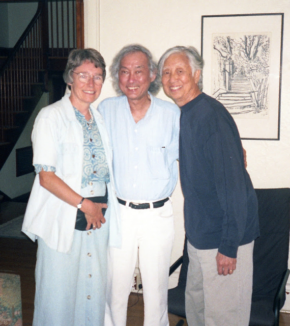 1997: Nicola with Earl Kim and Donald Sur, Boston, USA