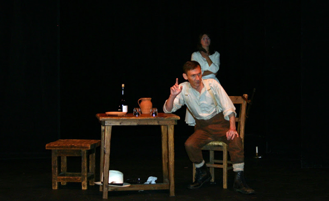 Charmian Bedford as Catarina, Jeremy Huw Williams